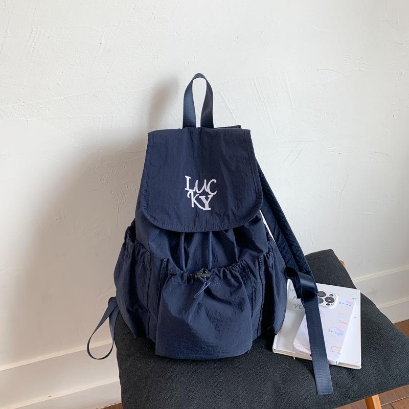 Nylon Cloth Backpack Women's Large-capacity New Casual Versatile Student Bag Mountaineering Bag Travel Backpack