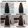 Multi Colored Optional Long Straight Hair With Bangs Wig Women's Full Head Set Natural Synthetic Matte High-temperature Silk