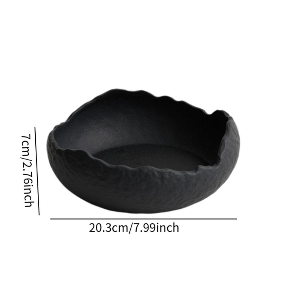 Salad Plate Ceramic Dinner Plate Japanese Decor Versatile Ceramic Plate Serving Plate Appetizer Plate for Snack Breakfast