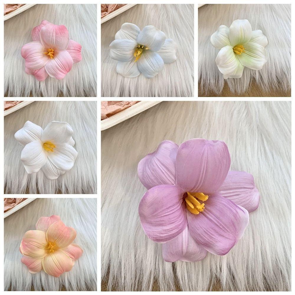 Korean Style Tulip Flower Hairpin Cloth Simulation Flower Hair Clip Sweet   Beach