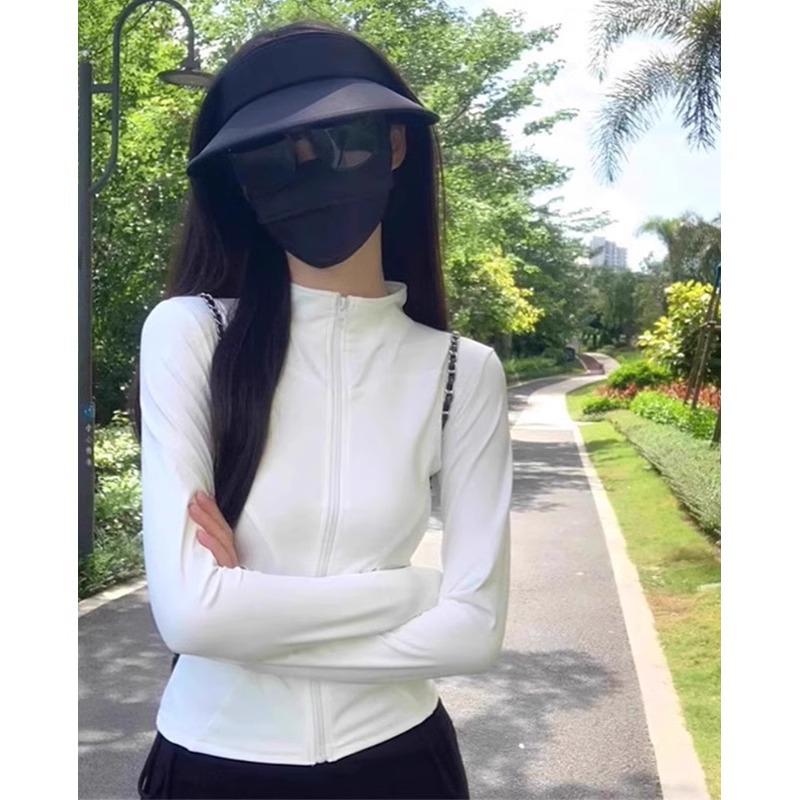 Women's Gray Ice Silk UV Sun Protection Summer Cardigan Jacket 2025