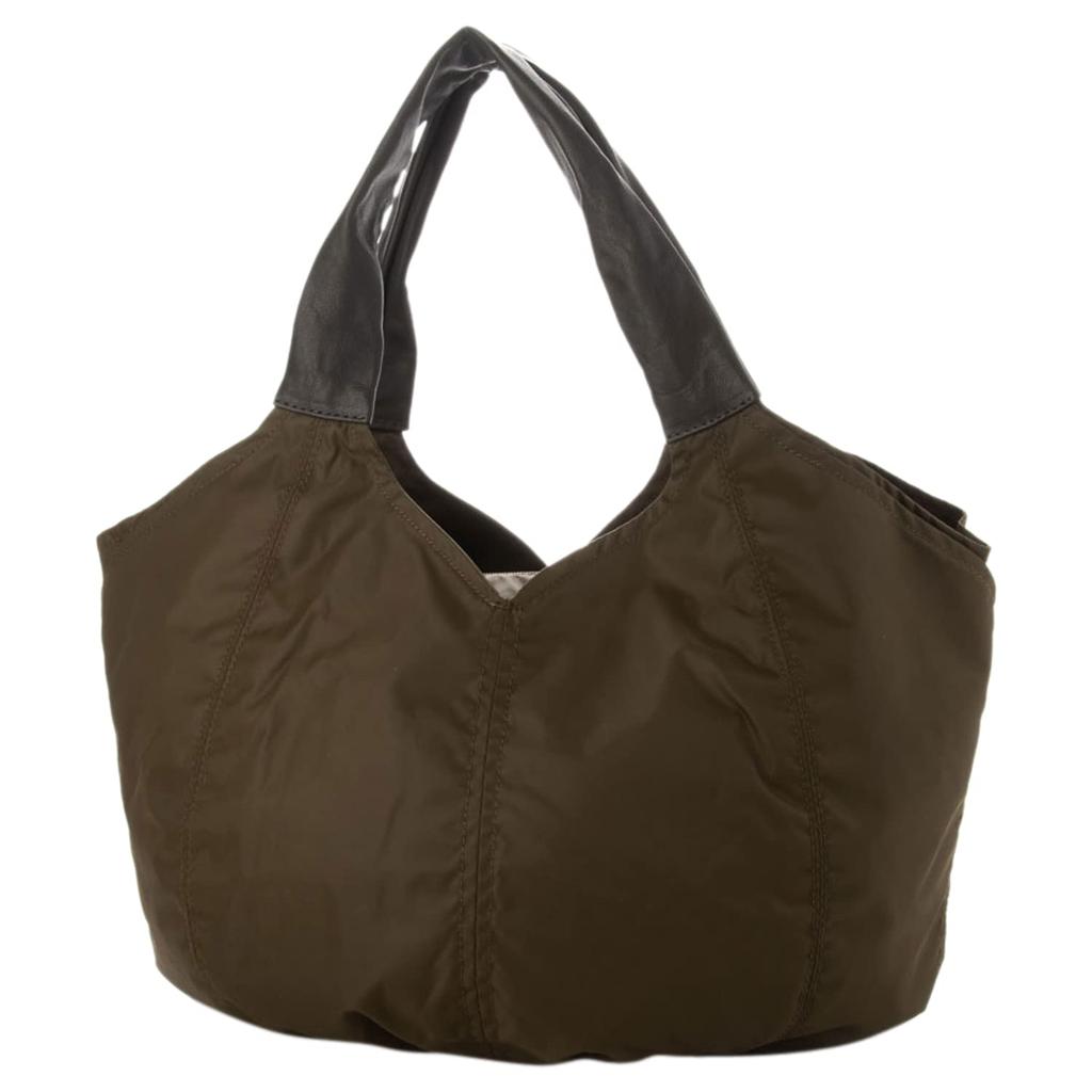 Isaac Recycled Nylon Fluffy Tote Chocolate Bag, Medium, Y01-03-02, Women's,