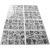 24Pcs Shrink Plastic Sheet Kit, Animal Pattern Heat Shrink Paper Shrink Art Paper Kit for Keychain Pendant Decoration Creative Craft Ornaments