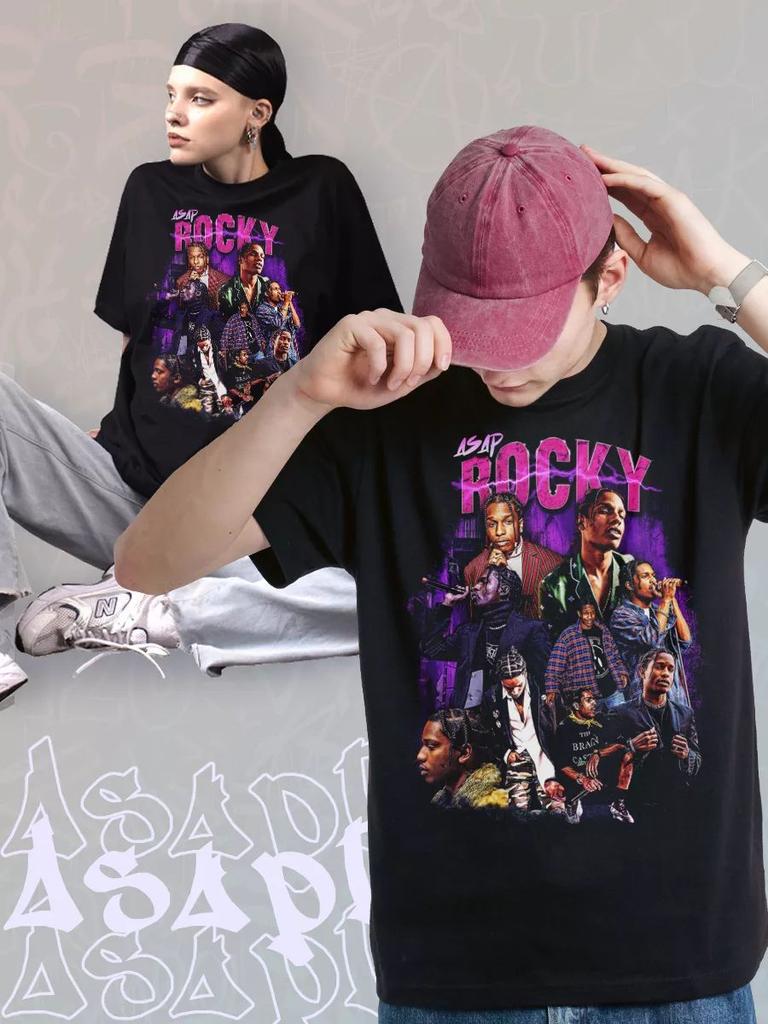 T-Shirt with Rapper ASAP ROCKY