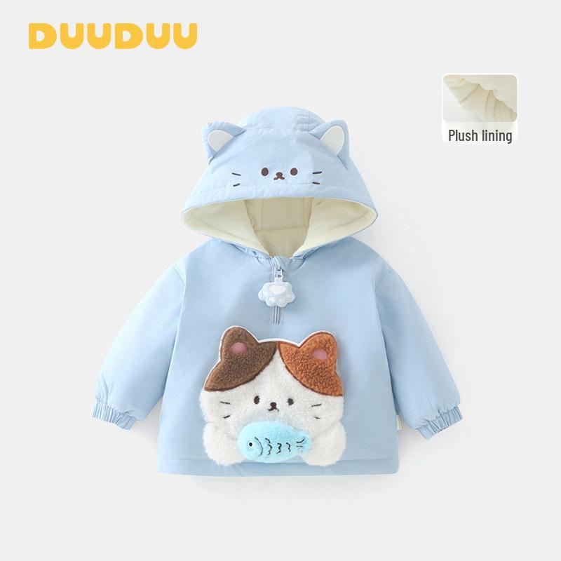 

DUUDUU Padded Winter Baby Jacket 2025: New Korean-Style Cotton Coat for Boys 80 cm