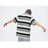 New Loose Contrast Color Short Sleeve Main Striped T-shirts Couples  For Men And Women In The Summer Of 2026