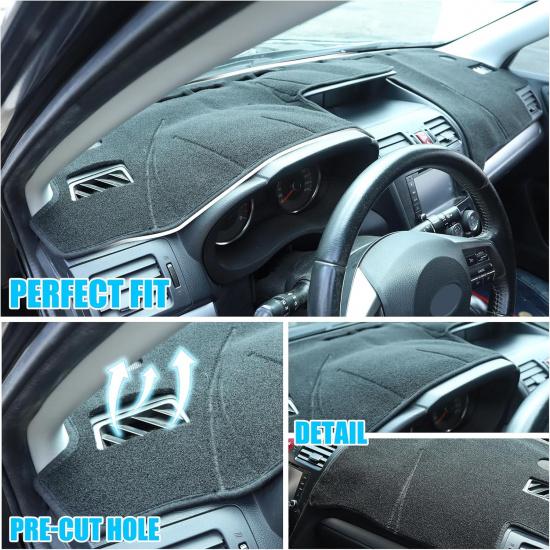 LLKUANG Dash Cover Mat Compatible with Subaru Forester XV Legacy 2013-2018,Polyester Car Dashboard Cover Sun Shade Pad,Anti-Slip Dash Board Pad