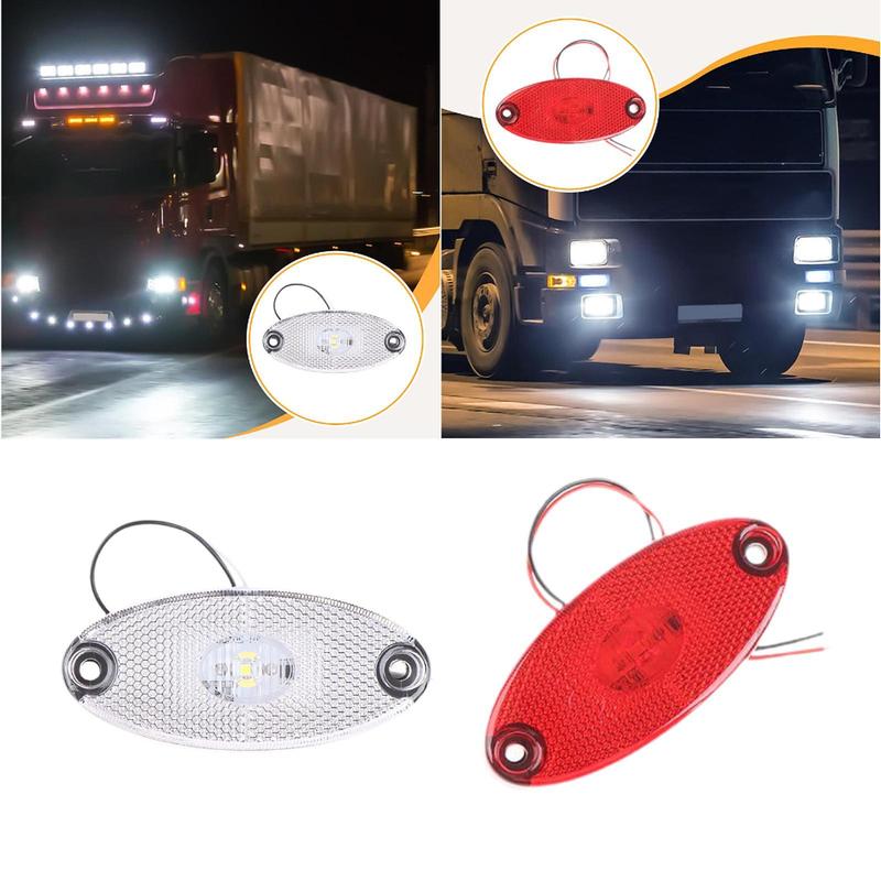 

LED Side Marker Light Indicator Lamp Replace Parts Professional Easy tallation Attachment Position Lamp for Rvs Truck красный