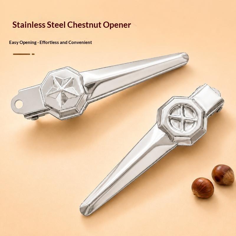 High - Quality Stainless Steel Two - In - One Chestnut Machine Kitchen Tool With Dry Bottle Opener Sheath And Cutter Function
