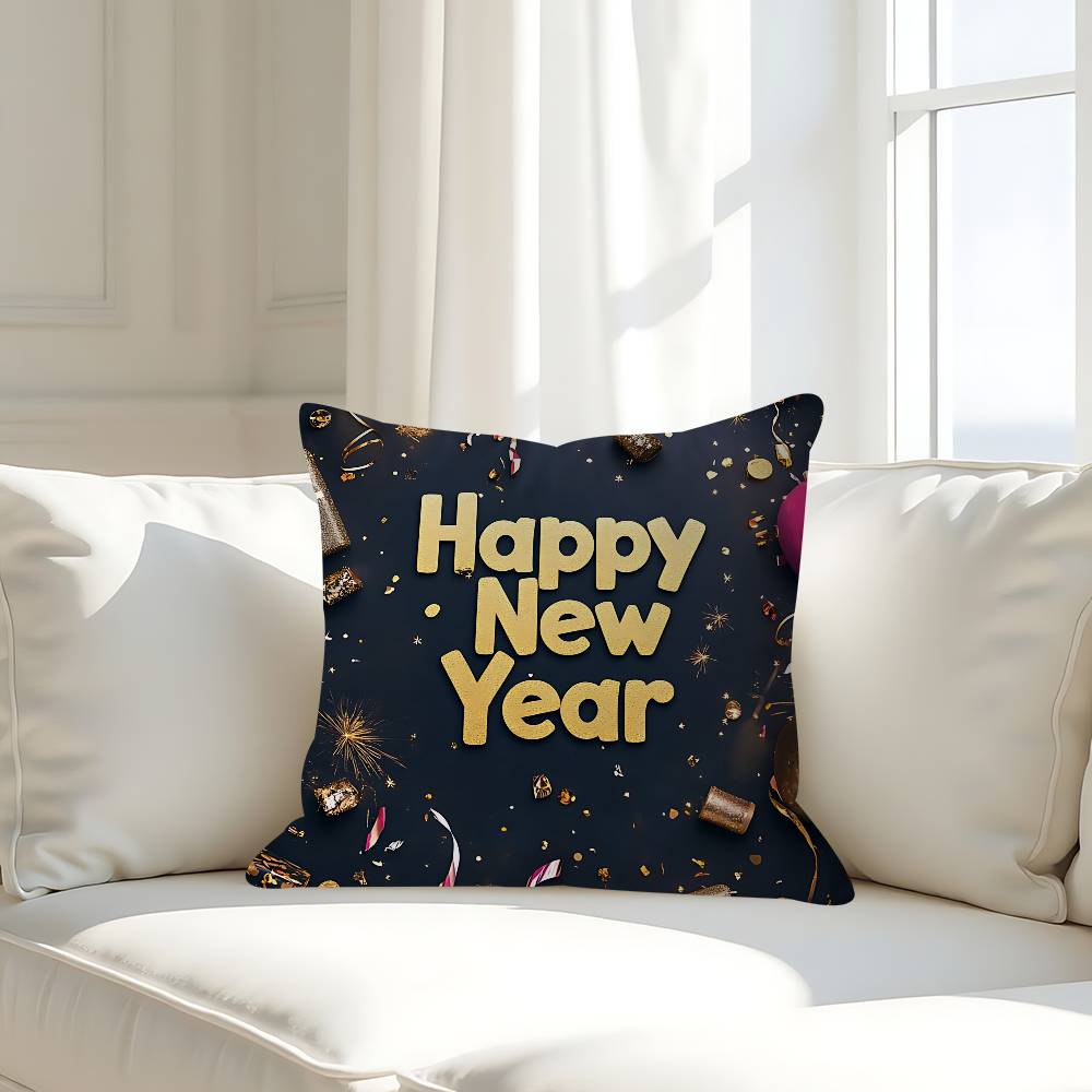 Art New Year Decorative Room Aesthetics Pillow Case Home Decor Bedroom Sofa Bed Couch Pillow Cover 45x45