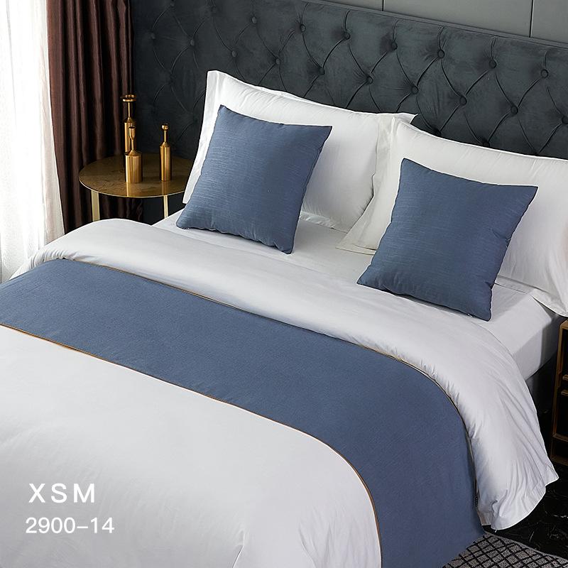 Alergări de pat nordic de culoare solidă, simplitate, bumbac, lenjerie de rulare, aleargă pentru cameră de nuntă, husă pentru steagul de pat, decorare pentru hotel, prosop coadă de pat