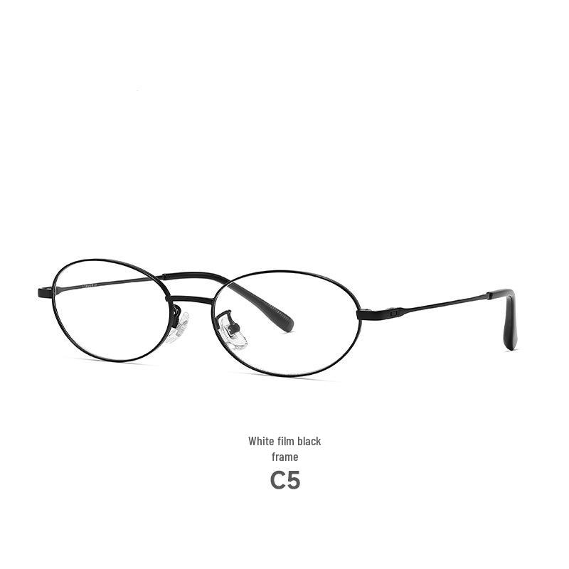 

Women s Ultralight Titanium Vintage Oval Eyeglasses with Anti-Blue Light 98688