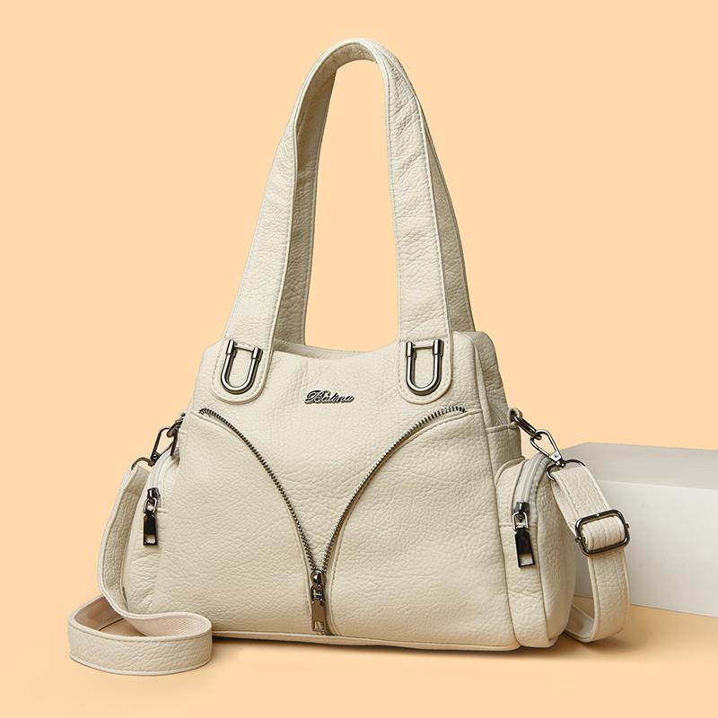 Women's High-quality Leather Top-Handle Bags Luxury Designer Shoulder Crossbody Bag Ladies Purses and Handbags Messenger Bag Sac