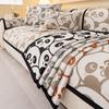 New Cartoon Ins Panda Sofa Cushion, Universal Cover For All Seasons, One-Piece Straight Row Seat Cushion