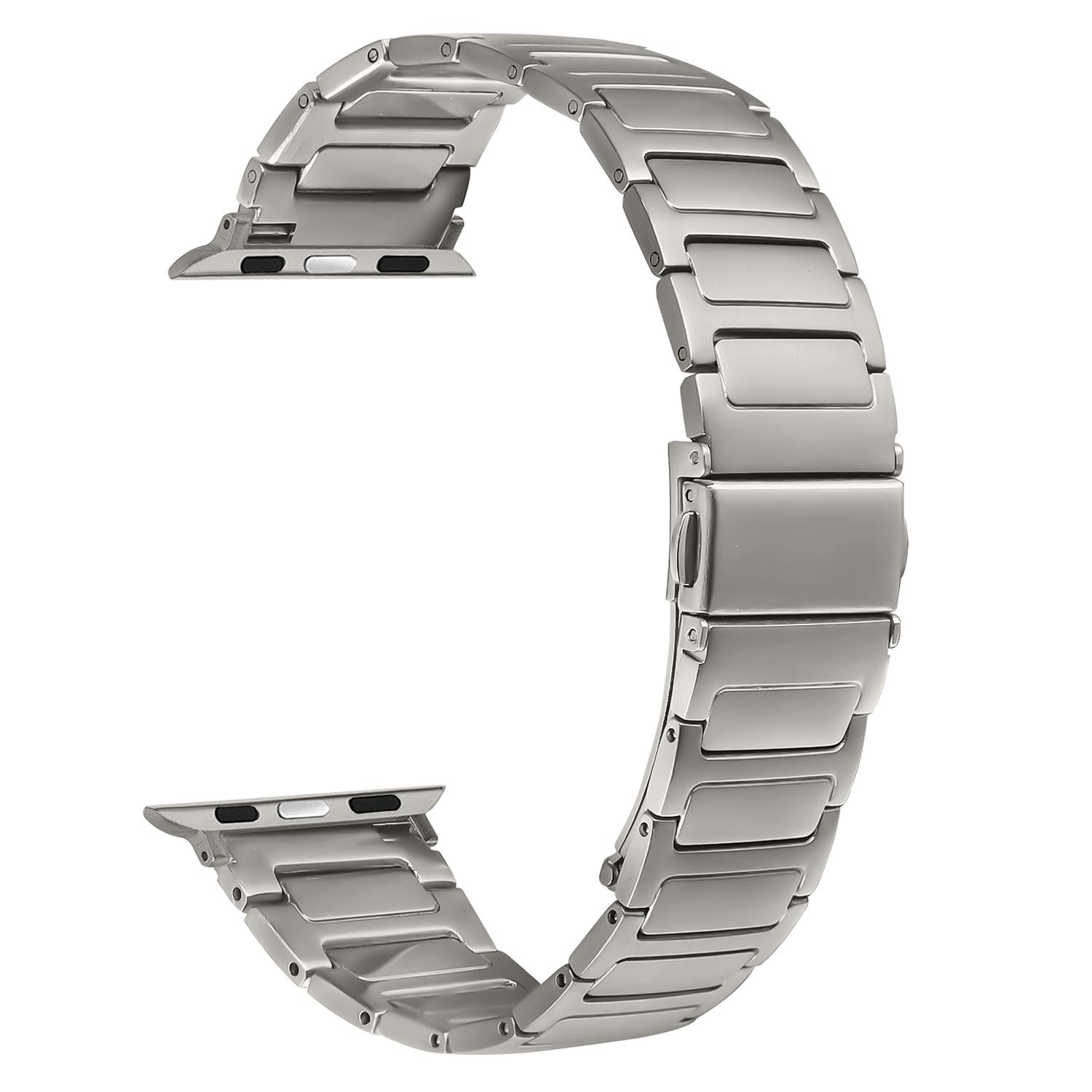 

Metal Watch Band for Apple Watch Series 10 Ultra 9 8 7 SE 6 5 4 3 2 1 46mm 49mm 45mm 44mm 42mm Adjustable Watch Strap Titanium