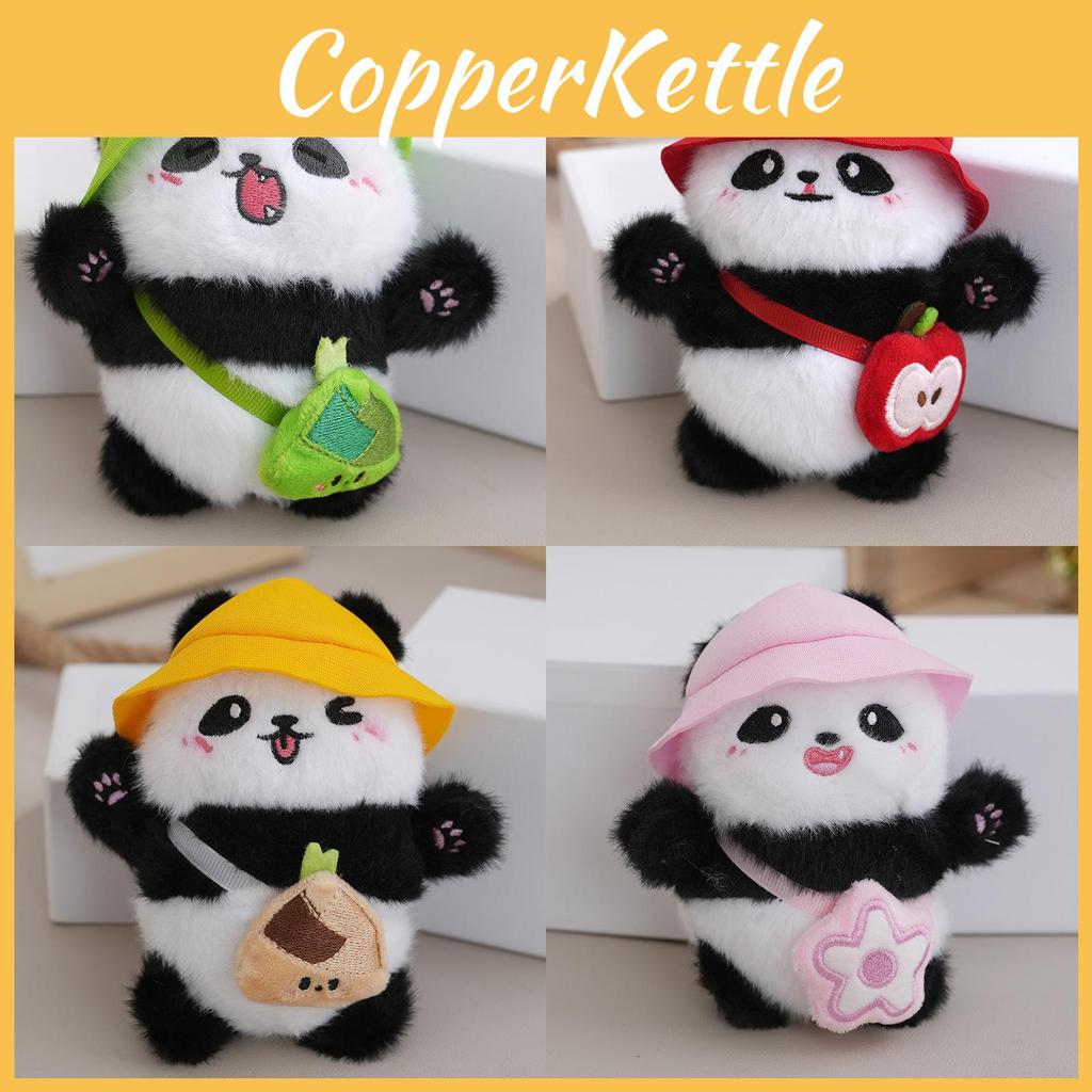 Adorable Cute Plush Panda Keychain Doll Soft Stuffed Animal Backpack Pendant