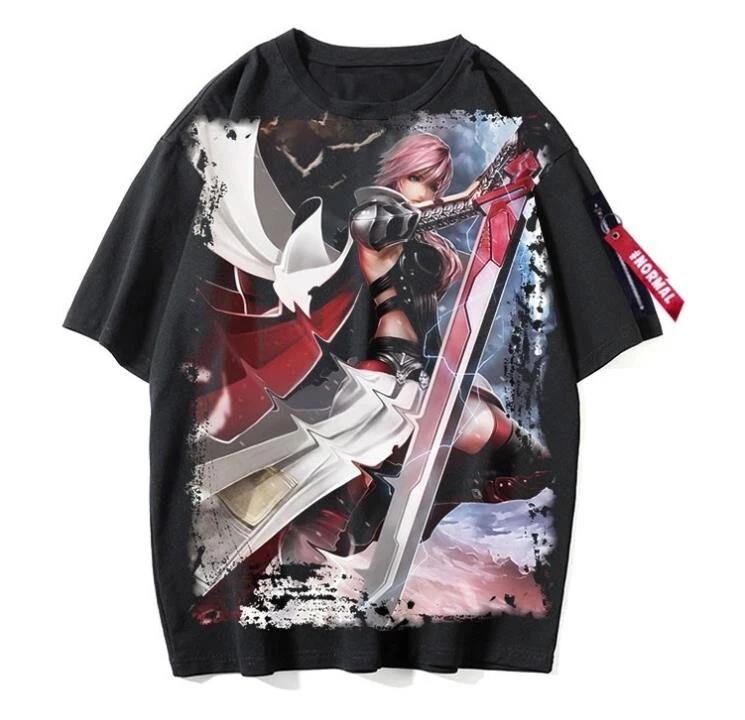 Final Fantasy Cosplay Anime Manga Streetwear T-Shirt Tee Undershirt Polyester S