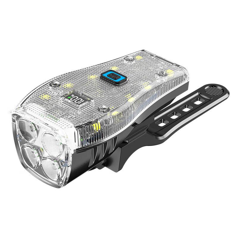 Lishi 4-LED Digital Bicycle Front Light with Horn One Size