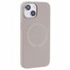 BJT Series For iPhone 15 Case TPU+Silicone Fabric Lining Magnetic Phone Case (Big Rear Lens Hole)