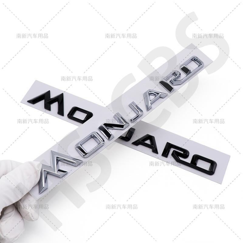 1Pcs 3D ABS MONJARO Letter Logo Auto Tailgate Emblem Monjaro Car Rear Trunk Badge Side Fender Decal Car Styling Auto Accessories