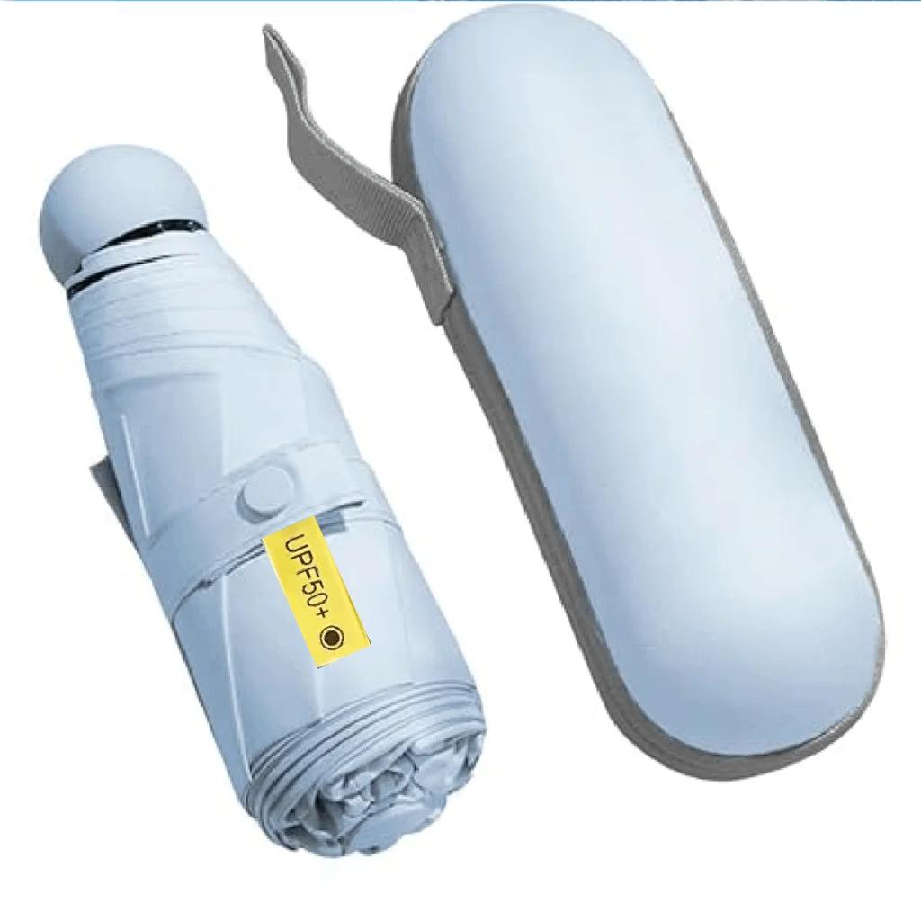 Ultralight And Compact Portable Capsule Umbrella Uv Protection Umbrella Mini Five-Fold Umbrella