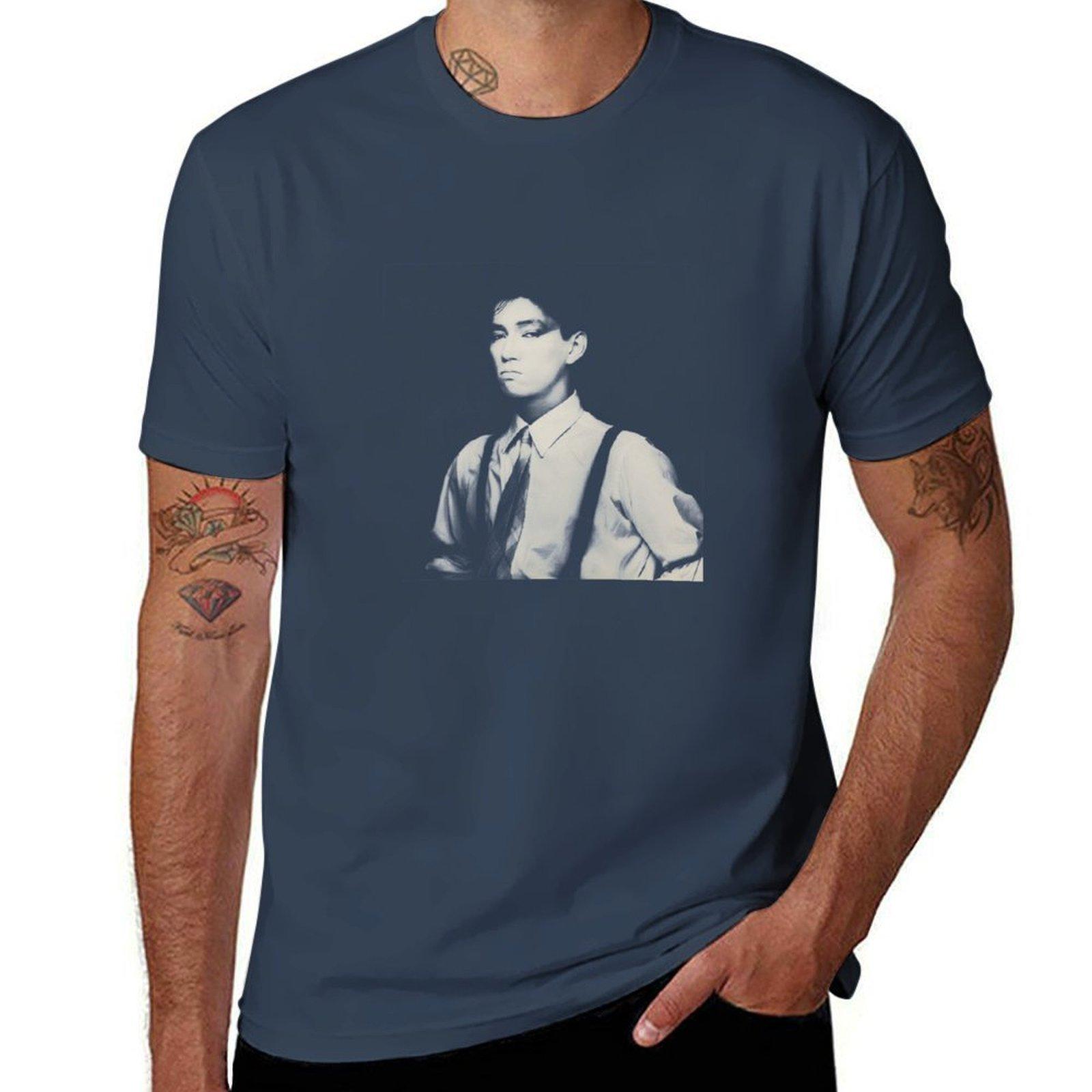 Ryuichi Sakamoto Bamboo Houses Tshirt Simple Line Art Print Tee S