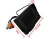 Inch Mini LCD Direct Power Backup Camera Control Compatible with Both 12V and 24V A0161 4.3 On-dash Monitor, Supply, Input,