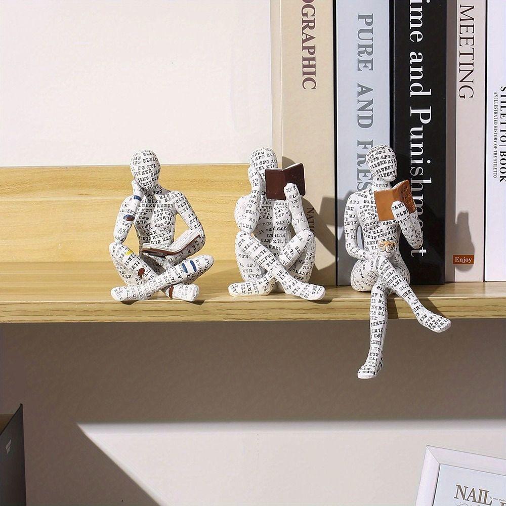 1 Stück Schreibtisch Ornament Zubehör Abstrakte Denker Skulptur Kunst Kreative Heim Büro Dekor Statue