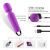 Leistungsstarker Zauberstab, 8 Geschwindigkeiten und 20 Vibrationsmuster, AV-Vibrator, Sexspielzeug für Frauen, Klitoris, Sexshop, G-Punkt, vibrierender Dildo, Bullet