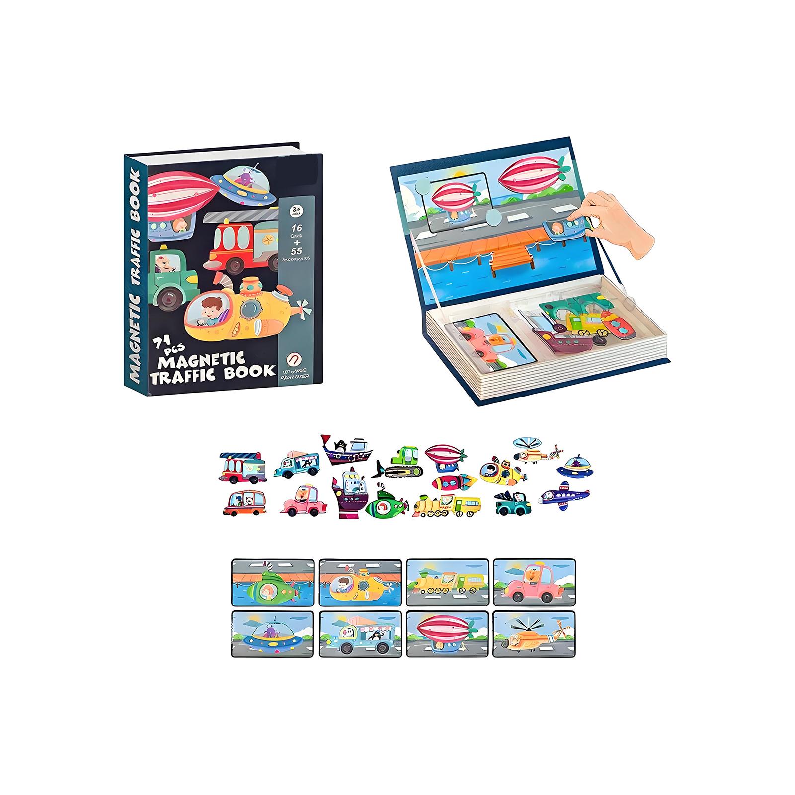 

DIY Educational Magnetic Puzzle Book For Babies And Toddlers, Magnetic Stickers, Early Education Toy, Gift One Size