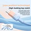 120W 6A USB C Cable for IPhone 16 15 Pro Plus Type C To Type C Fast Charging Cable for Xiaomi Samsung Huawei Gradient Color Wire