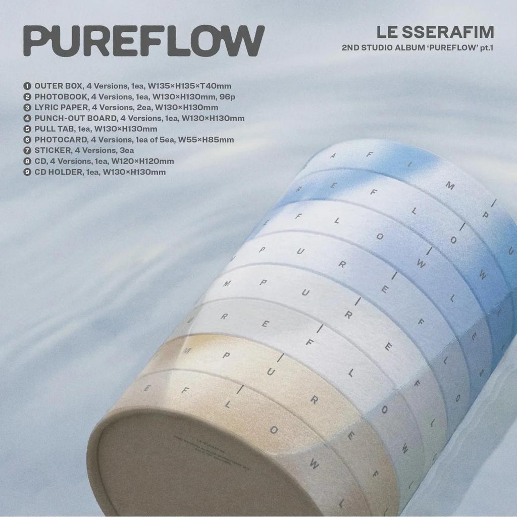 LE SSERAFIM [PUREFLOW PT.1] 2nd Studio Album
