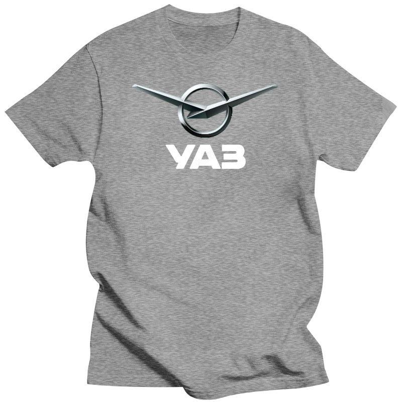 New Funny Men T Shirt White T-Shirt Tshirts Black Tee Fashion Oversized Youth Uaz Logo Mens Cotton Casual T-Shirt Vigorous