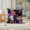 One Piece Straw Hat Pirates Anime Plush Pillow Cover Soft Short Plush Cushion Cover For Sofa Bedroom Home Decor Gift Decoration