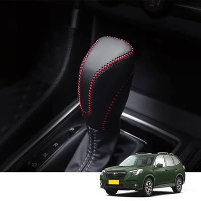 Shift Knob and Brake Knob Covers for Subaru Forester SK Levorg VN Legacy Outback BT and Other Subaru These Genuine Leather Covers Offer Stain and