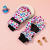 Children's Printed Electric Bike Gloves: Warm, Waterproof, Windproof Ski & Outdoor Cycling Gloves