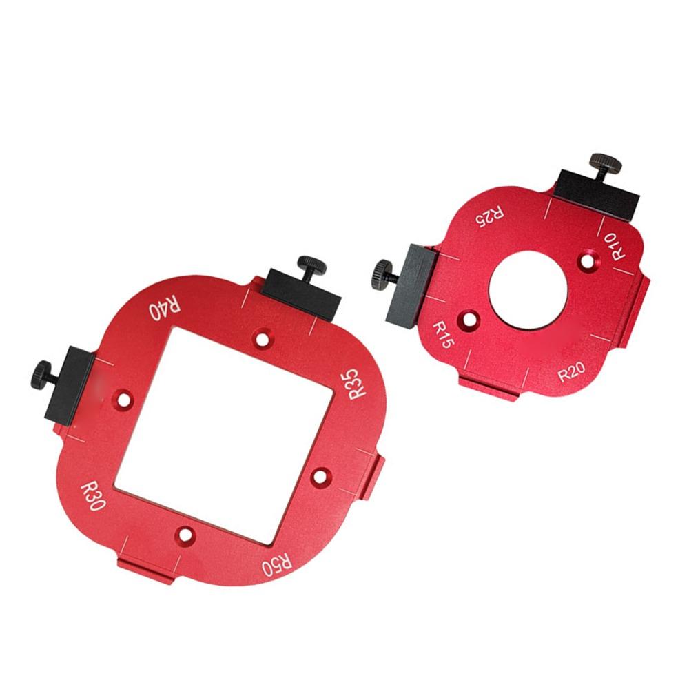 2pcs Adjustable Radius Router Bit Template 10-25R And 30-50R Corner Radius Jig  Router Table Use