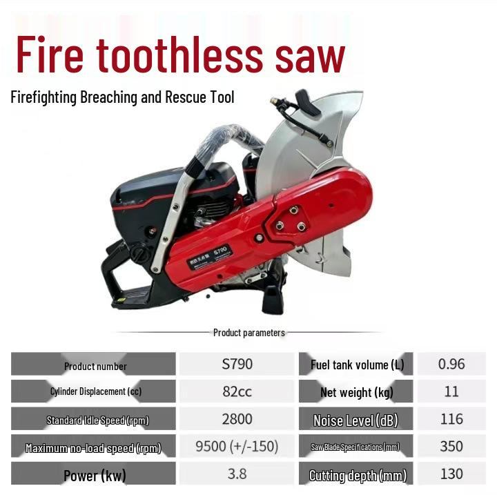Multifunctional Gasoline Rescue Chainsaw for Firefighting and Stone Breaching