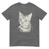 Smoking Cat Cigarette Kitten Funny Meme Stupid Brainrot Tshirt