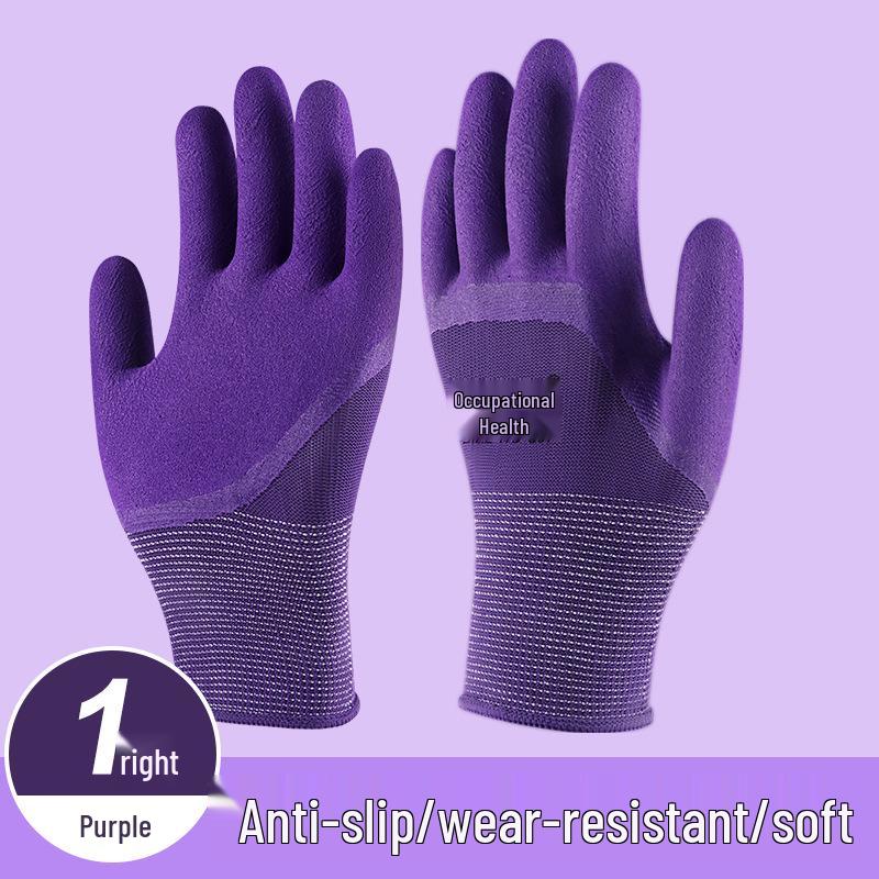 ნიტრილის ცვეთამედეგი არასრიალა ნეილონის სამუშაო ხელთათმანები