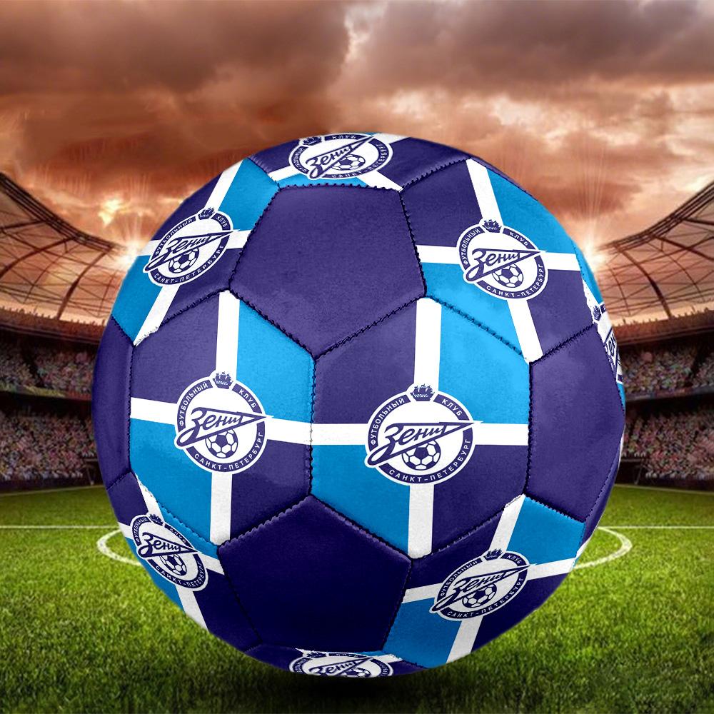 Zenit Saint Petersburg Indoor Soccer Ball Colorful All Ages Size 5 Machine Stitched PVC Competition Ready Durable High-Bounce