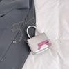 Handbag women's new creative bow contrasting color mini square bag sweet girl messenger bag shoulder bag