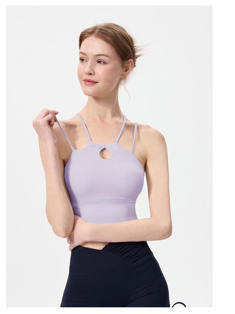 Women's Shockproof, Breathable Sports Bra with Criss-Cross Straps and Quick-Dry Cloud Feel - Water Drop Series
