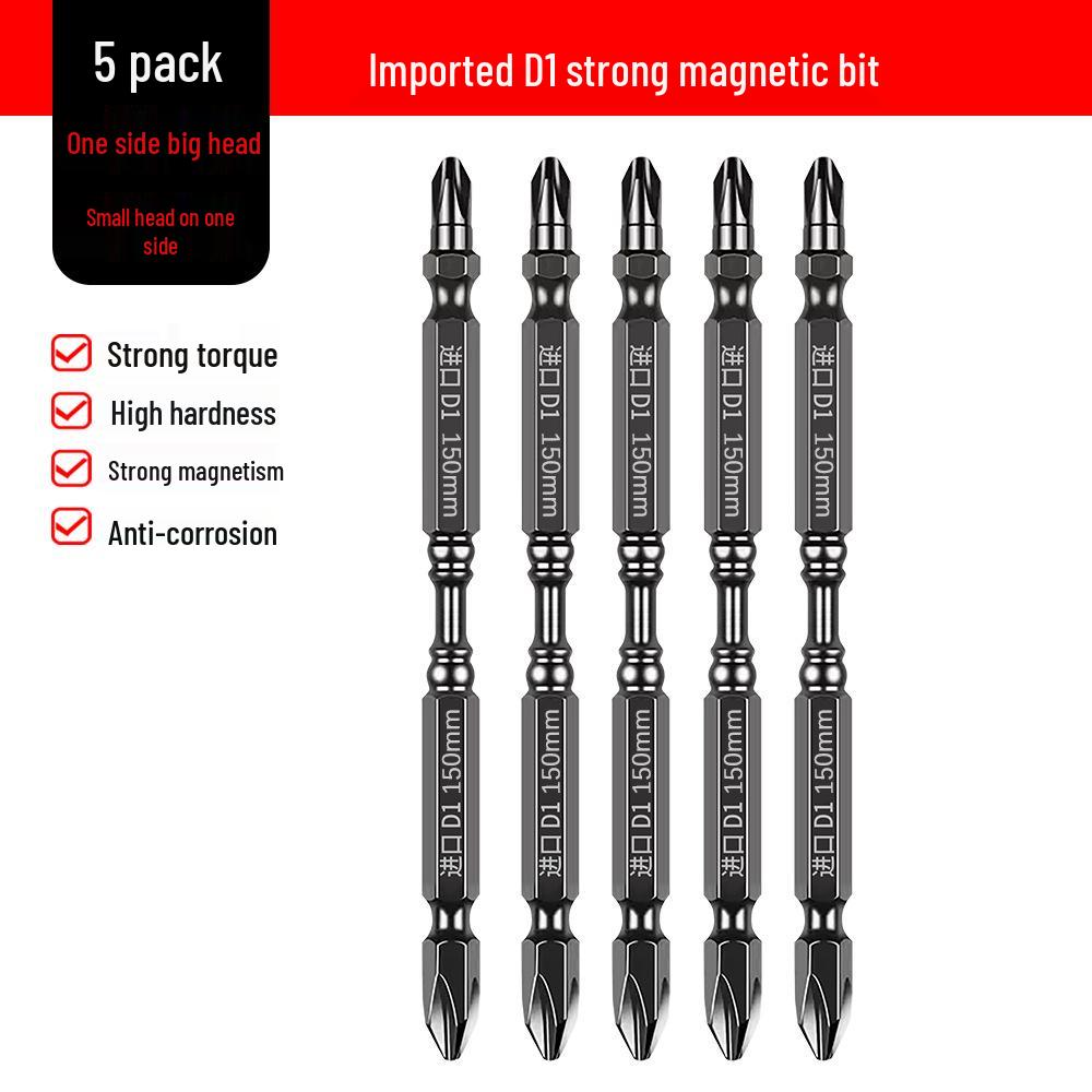 High-Hardness German-Style Phillips Screwdriver Bits with Strong Magnetic Anti-Slip Ring for Electric and Air Screwdrivers