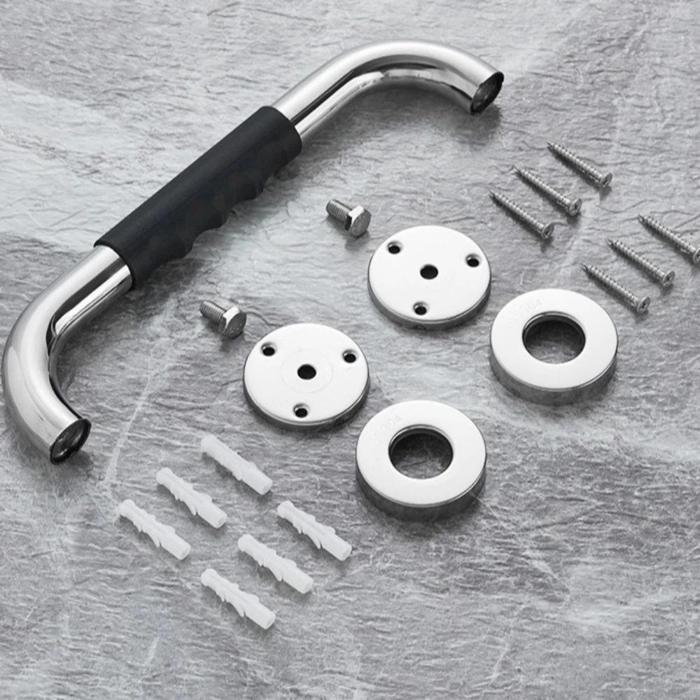 Anti Slip Shower Handle Stainless Steel Towel Bar Bathroom Balance Bars Barrier-free Bathroom