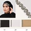 Muslimische Schlauchmützen Damen Weiche Premium Jersey Unterkappen Glänzender Strass Innerer Hijab Diamant Einlage Turban Offene Mützen Islam Ramadan
