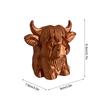 Funny Highland Cattle Car Rear Hitch Cover Cap for Trailer Coupling Trailer Hitch Ball Cover Prevent Receiver Tube From Rusting