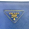 PRADA Sapphiano Galleria Handbag leather blue Women 1BA786 Used