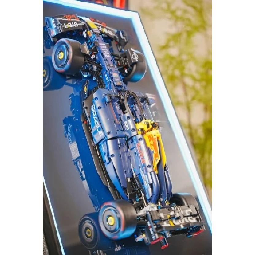 NEW LED Display Wallboard Suitable for LEGO 42206 RB 20 - F1 building block car model Wall Mount Display box Photo Frame