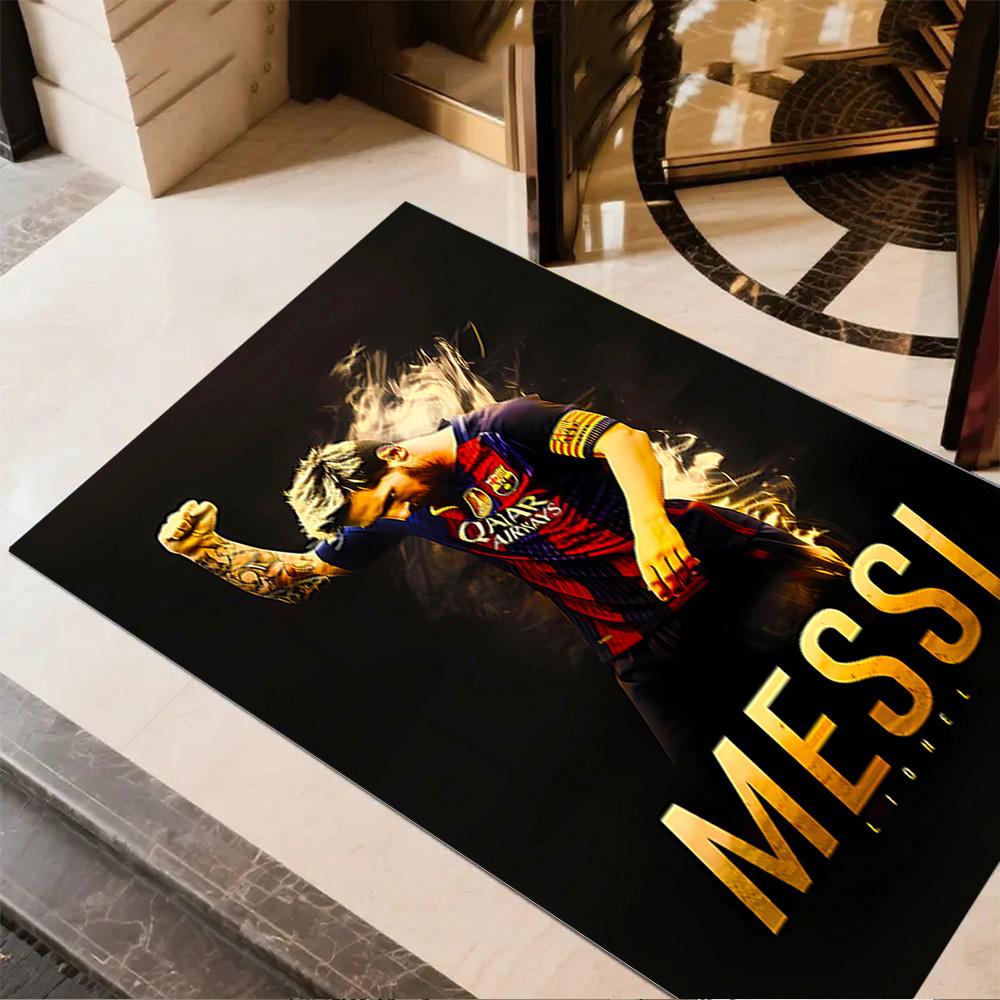 Barcelona Legend Messi Area Rug Perfect for Study room Foyer Bedrooms Dining Room Antislip Carpet Anime Office Decor Best for Christmas
